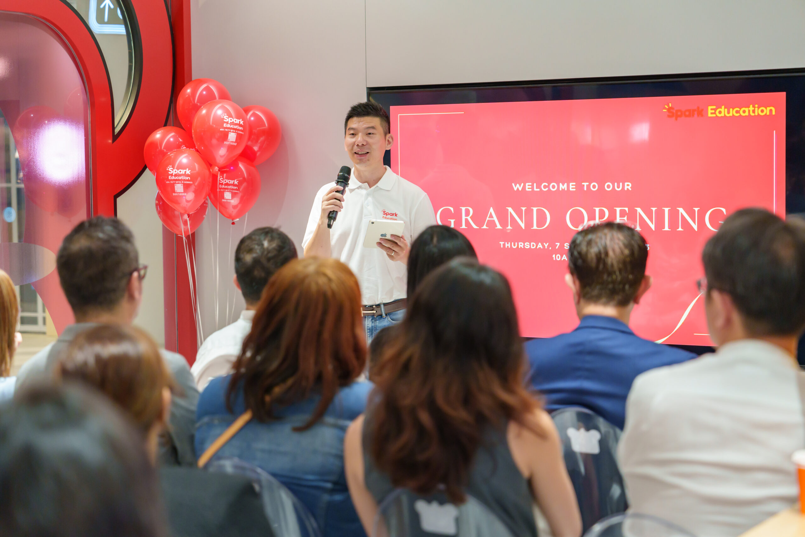 Ông Mark Duo - CEO Spark Math phát biểu về tầm quan trọng của mô hình edTech trong giáo dục hiện đại