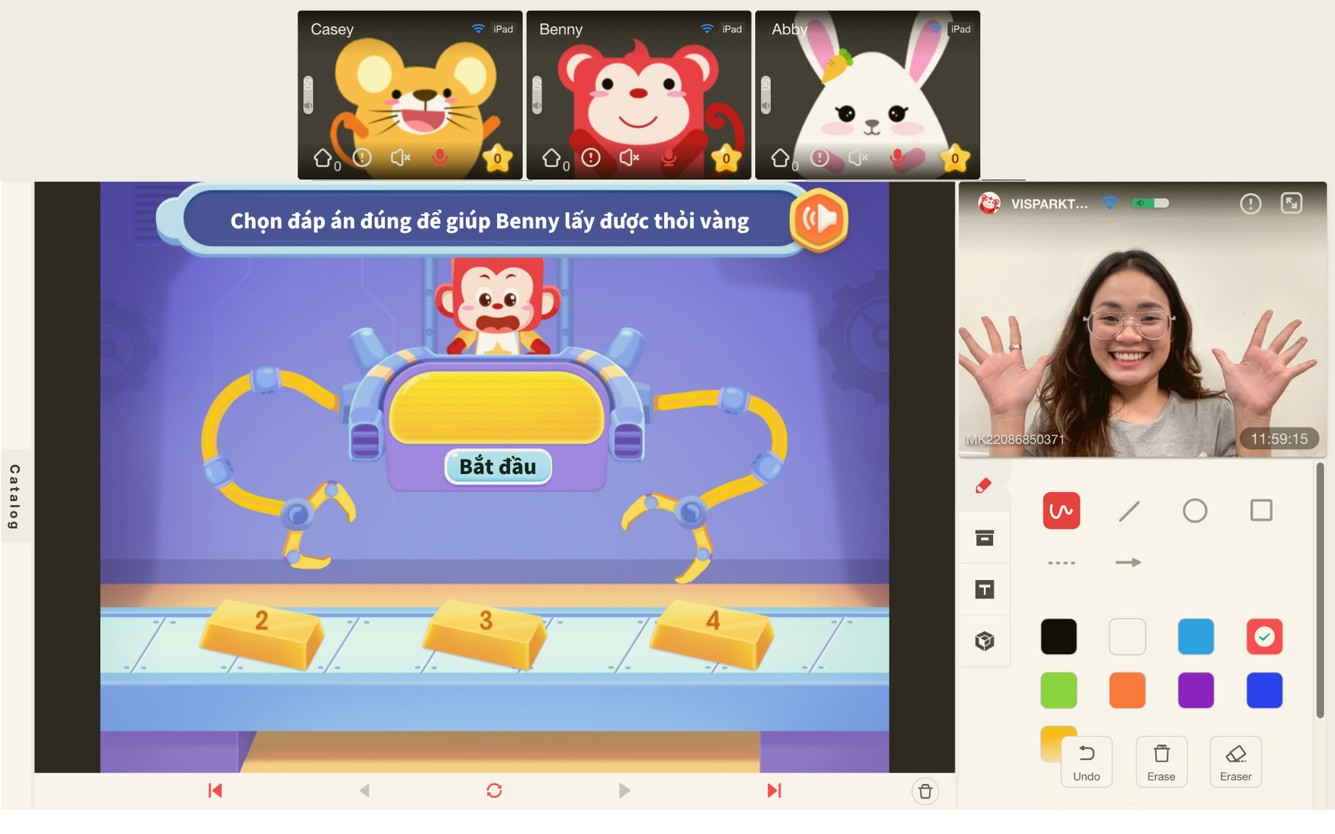 Spark Math tích hợp mô hình học thông qua trò chơi giúp bé ôn tập bài học hiệu quả